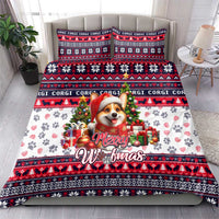 Corgi Merry Woofmas Bedding Set Christmas Dog Art Style - Wonder Print Shop