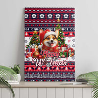 Corgi Merry Woofmas Canvas Wall Art Christmas Dog Art Style - Wonder Print Shop
