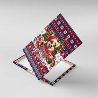Corgi Merry Woofmas Canvas Wall Art Christmas Dog Art Style - Wonder Print Shop