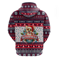 Corgi Merry Woofmas Hoodie Christmas Dog Art Style - Wonder Print Shop
