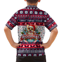 Corgi Merry Woofmas Kid Hawaiian Shirt Christmas Dog Art Style - Wonder Print Shop