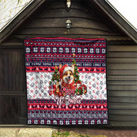 Corgi Merry Woofmas Quilt Christmas Dog Art Style - Wonder Print Shop