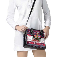 Corgi Merry Woofmas Shoulder Handbag Christmas Dog Art Style