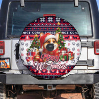 Corgi Merry Woofmas Spare Tire Cover Christmas Dog Art Style - Wonder Print Shop