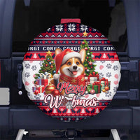 Corgi Merry Woofmas Spare Tire Cover Christmas Dog Art Style - Wonder Print Shop