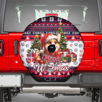 Corgi Merry Woofmas Spare Tire Cover Christmas Dog Art Style - Wonder Print Shop