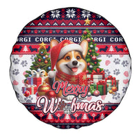 Corgi Merry Woofmas Spare Tire Cover Christmas Dog Art Style - Wonder Print Shop
