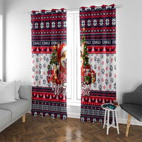 Corgi Merry Woofmas Window Curtain Christmas Dog Art Style - Wonder Print Shop