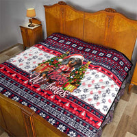 Dachshund Merry Woofmas Quilt Christmas Dog Art Style - Wonder Print Shop
