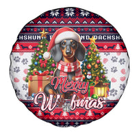 Dachshund Merry Woofmas Spare Tire Cover Christmas Dog Art Style - Wonder Print Shop