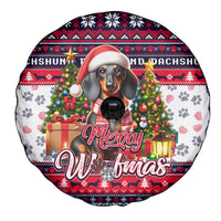 Dachshund Merry Woofmas Spare Tire Cover Christmas Dog Art Style - Wonder Print Shop