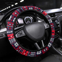 Dachshund Merry Woofmas Steering Wheel Cover Christmas Dog Art Style - Wonder Print Shop