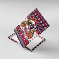 Saint Bernard Merry Woofmas Canvas Wall Art Christmas Dog Art Style - Wonder Print Shop