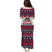 Saint Bernard Merry Woofmas Puletasi Christmas Dog Art Style - Wonder Print Shop