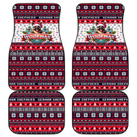 German Shepherd Merry Woofmas Car Mats Christmas Dog Art Style - Wonder Print Shop