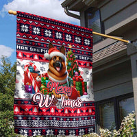 German Shepherd Merry Woofmas Garden Flag Christmas Dog Art Style - Wonder Print Shop