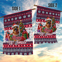 German Shepherd Merry Woofmas Garden Flag Christmas Dog Art Style - Wonder Print Shop