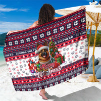 German Shepherd Merry Woofmas Sarong Christmas Dog Art Style - Wonder Print Shop