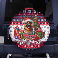 German Shepherd Merry Woofmas Spare Tire Cover Christmas Dog Art Style - Wonder Print Shop
