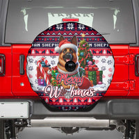 German Shepherd Merry Woofmas Spare Tire Cover Christmas Dog Art Style - Wonder Print Shop