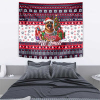 German Shepherd Merry Woofmas Tapestry Christmas Dog Art Style - Wonder Print Shop
