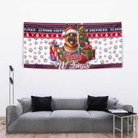 German Shepherd Merry Woofmas Tapestry Christmas Dog Art Style - Wonder Print Shop