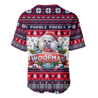Poodle Merry Woofmas Baseball Jersey Christmas Dog Art Style - Wonder Print Shop