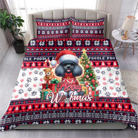 Poodle Merry Woofmas Bedding Set Christmas Dog Art Style - Wonder Print Shop