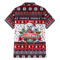 Poodle Merry Woofmas Family Matching Tank Maxi Dress and Hawaiian Shirt Christmas Dog Art Style - Wonder Print Shop