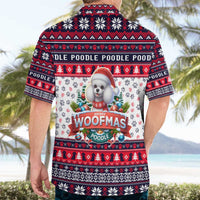 Poodle Merry Woofmas Hawaiian Shirt Christmas Dog Art Style - Wonder Print Shop