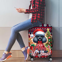 Poodle Merry Woofmas Luggage Cover Christmas Dog Art Style - Wonder Print Shop