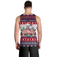 Poodle Merry Woofmas Men Tank Top Christmas Dog Art Style - Wonder Print Shop