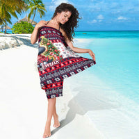 Poodle Merry Woofmas Sarong Christmas Dog Art Style - Wonder Print Shop