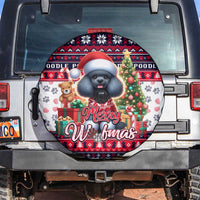 Poodle Merry Woofmas Spare Tire Cover Christmas Dog Art Style - Wonder Print Shop