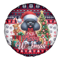 Poodle Merry Woofmas Spare Tire Cover Christmas Dog Art Style - Wonder Print Shop