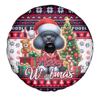 Poodle Merry Woofmas Spare Tire Cover Christmas Dog Art Style - Wonder Print Shop