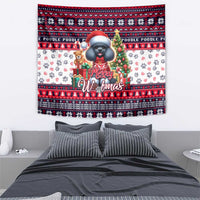 Poodle Merry Woofmas Tapestry Christmas Dog Art Style - Wonder Print Shop