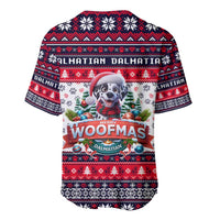 Dalmatian Merry Woofmas Baseball Jersey Christmas Dog Art Style - Wonder Print Shop