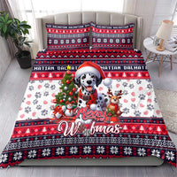 Dalmatian Merry Woofmas Bedding Set Christmas Dog Art Style - Wonder Print Shop