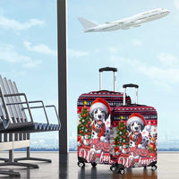 Dalmatian Merry Woofmas Luggage Cover Christmas Dog Art Style - Wonder Print Shop