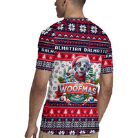 Dalmatian Merry Woofmas Rugby Jersey Christmas Dog Art Style - Wonder Print Shop