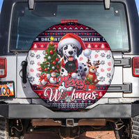 Dalmatian Merry Woofmas Spare Tire Cover Christmas Dog Art Style - Wonder Print Shop