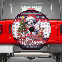 Dalmatian Merry Woofmas Spare Tire Cover Christmas Dog Art Style - Wonder Print Shop