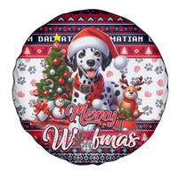 Dalmatian Merry Woofmas Spare Tire Cover Christmas Dog Art Style - Wonder Print Shop