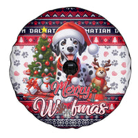Dalmatian Merry Woofmas Spare Tire Cover Christmas Dog Art Style - Wonder Print Shop