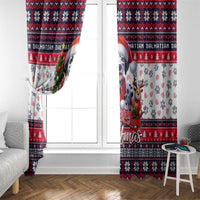 Dalmatian Merry Woofmas Window Curtain Christmas Dog Art Style - Wonder Print Shop