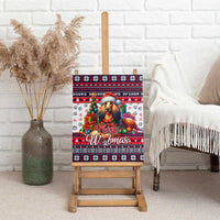 Afghan Hound Merry Woofmas Canvas Wall Art Christmas Dog Art Style - Wonder Print Shop