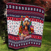 Afghan Hound Merry Woofmas Quilt Christmas Dog Art Style - Wonder Print Shop