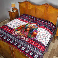 Afghan Hound Merry Woofmas Quilt Christmas Dog Art Style - Wonder Print Shop