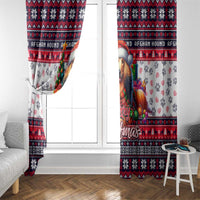 Afghan Hound Merry Woofmas Window Curtain Christmas Dog Art Style - Wonder Print Shop